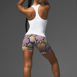 Vêtements de Gym athlétique femmes col bas actif noir pleine longueur dos nageur femmes débardeur - Product Image 5