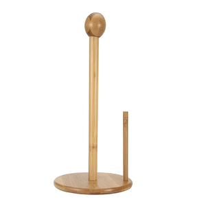 बस खड़े काउंटरटॉप अप तौलिए रोल स्टैंड आयोजक रसोई बांस पेपर तौलिया धारक - Product Image 6