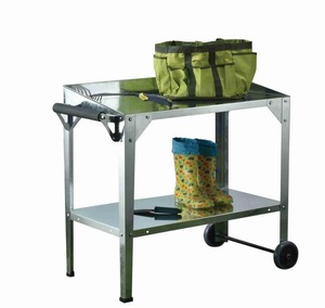 กล่องโลหะปลูกต้นไม้เคลื่อนที่ได้รถเข็นกระถางปลูก<span class=keywords><strong>ต้น</strong></span>ไม้ - Product Image 1
