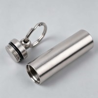 Boîte scellée en acier inoxydable pour l'extérieur, mini boîte à médicaments en métal étanche, conteneur étanche en acier inoxydable