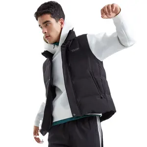 Wholesale Custom Winter Puffer Vest Mens streetwear Plus Size Clothes Lightweight Male Coats Sleeveless Down Jacket For Men