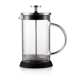 Amazon Hot Sale French Press for Coffee Plunger Tea Maker Glass French Press Coffee Stainless Steel French Press