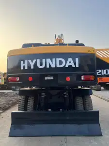 Orijinal kore iyi durumda Hyundai tekerlekli ekskavatör satışa Hyundai 210w-9 R210w-9 kullanılan hyundai tekerlekli ekskavatör