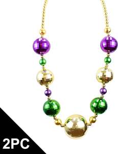 חרוזי מרדי גרא פופולריים בכמות גדולה משפרים מצב רוח שרשרת חרוזי מרדי גרא למסיבת חג המולד - Product Image 6