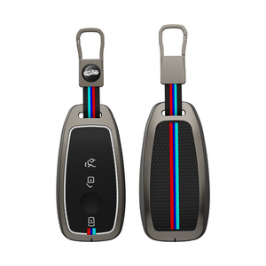 Kẽm Hợp Kim Silicone Bao Gồm Cho Chìa Khóa Xe Cho <span class=keywords><strong>Benz</strong></span> Thông Minh Từ Xa Chìa Khóa Xe Vỏ Bảo Vệ Với Keychain Phụ Kiện - Product Image 3