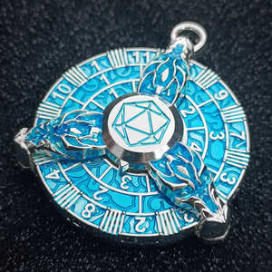 Plateau rotatif en cuivre pour dés de jeu de rôle (DND, COC, RPG) – Plateau de lancer 7-en-1 pour dés polyédriques (D20/D10/D8/D6/D4) – Écologique et durable - Product Image 4
