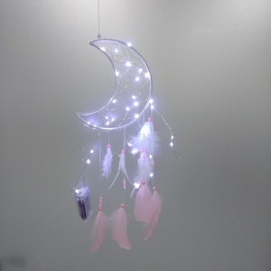 Attrape-rêve LED <span class=keywords><strong>licorne</strong></span> grand format, décoration de maison, à la mode, beauté faite main - Product Image 1