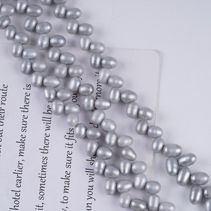 Zhuji Natural Freshwater Pearl <b>String</b> 18cm 5-6mm Rice Shaped Wheat Ear DIY Necklace <b>Bracelet</b> Material with Loose Pearls - Product Image 4