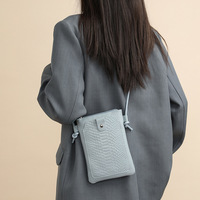 Pochette de téléphone en cuir mini polyvalente pour femmes, élégante, sac bandoulière pour les voyages, le shopping et les sorties quotidiennes