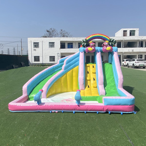 Nhỏ trượt nước Inflatable thương mại Kid <span class=keywords><strong>Bouncer</strong></span> trượt hồ bơi để bán - Product Image 2