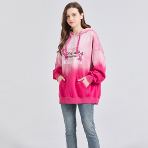 Oversized Pullover Hoodie <b>Spray</b> Dye Ombre 100% Cotton / CVC Fleece or French Terry Custom Print Streetwear - Product Image 2