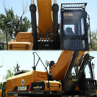 Excavatrice sur chenilles SANY SY485H d'occasion à vendre, 48 tonnes, occasion, SANY SY375H SY550H, grande machinerie de terrassement pour roche, exploitation minière, carrière