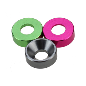 Số liệu Đế Quốc chất lượng tốt Lớp 5 Lớp 2 gr2 <span class=keywords><strong>GR5</strong></span> Titan Anodized đầy màu sắc hình nón mặt máy giặt hình cầu máy giặt hình nón ghế - Product Image 6