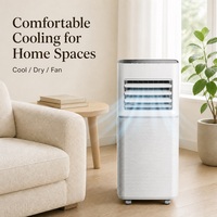 Climatiseur portable 7000 BTU 3-en-1 : Ventilateur, Refroidisseur et Sécheur, Réfrigérant R290, Télécommande, Climatiseur mobile avec kit fenêtre pour Maison et Bureau