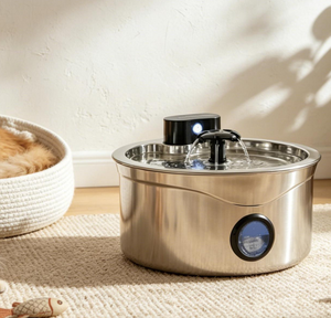 Fontaine à eau automatique pour animaux de compagnie, pour chats et chiens, bol en acier inoxydable, distributeur d'eau circulante, pompe silencieuse, recharge facile, facile à nettoyer - Product Image 4