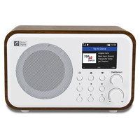 Penerima Radio FM Digital portabel antik dan Retro, pemindai otomatis Internet dengan fungsi jam