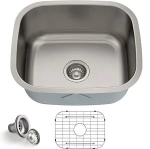 20インチUndermount Single Bowl 16ゲージStainless Steel Kitchen Sink