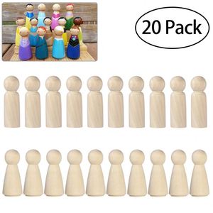 Juego de 20 Muñecas de Madera sin Acabado para Proyectos de Manualidades y Decoraciones Creativas, Venta al por Mayor, Dropshipping - Product Image 2