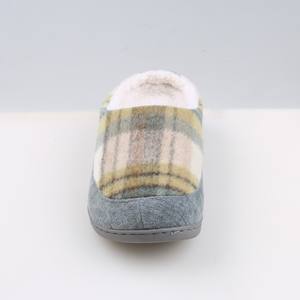 CORIFEI sandalet toptan kürk ızgara tasarım İngiliz tarzı örgü kadınlar için düz terlik keçe - Product Image 4