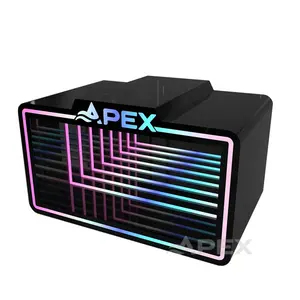 APEX Night Illumination 3D Acrylique Led Box Infinity Mirror Colorful Rgb Display Smoke Shop Counter Display Rack