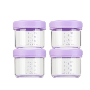 Caiji — récipients <span class=keywords><strong>de</strong></span> stockage <span class=keywords><strong>de</strong></span> bouteilles en verre, 4OZ, avec couvercles en plastique <span class=keywords><strong>de</strong></span> qualité alimentaire, ensemble <span class=keywords><strong>de</strong></span> 12, pour micro-ondes/lavable au lave-vaisselle - Product Image 6