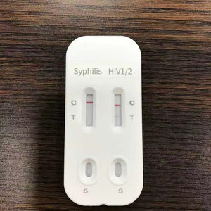 Prueba combinada de VIH/Sífilis en cassette (WB/P/S) Detección dual simultánea en suero, plasma o sangre entera para un cribado eficiente - Product Image 1