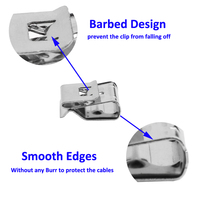 Clip pour module PV en acier inoxydable, norme australienne, clips pour câbles solaires, clip pour fils PV, pince pour câbles, gestion des câbles solaires