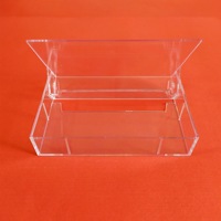 Boîte de cassettes audio en plastique transparent
