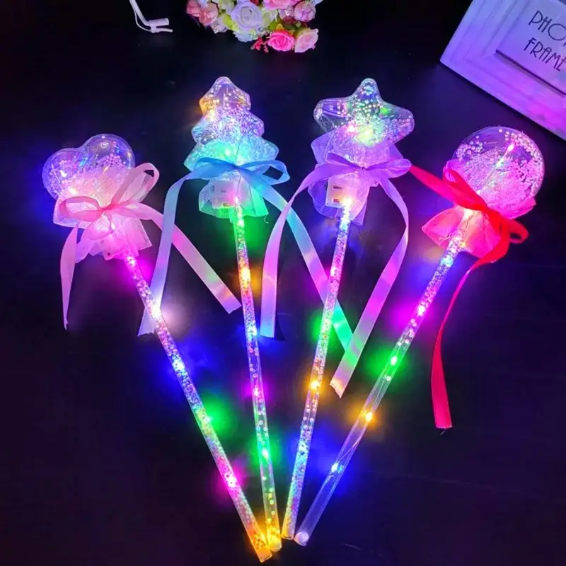 Varita LED Light Stick Light Up Flashing Stick Glow Light Up Wand Glow Sticks para niños Navidad Halloween Cumpleaños Fiesta de bodas