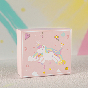 Boîte-cadeau d'anniversaire de cheval arc-en-ciel boîte-cadeau de fête des enfants de <span class=keywords><strong>licorne</strong></span> avec boîte de papier à la main pour le chocolat - Product Image 5