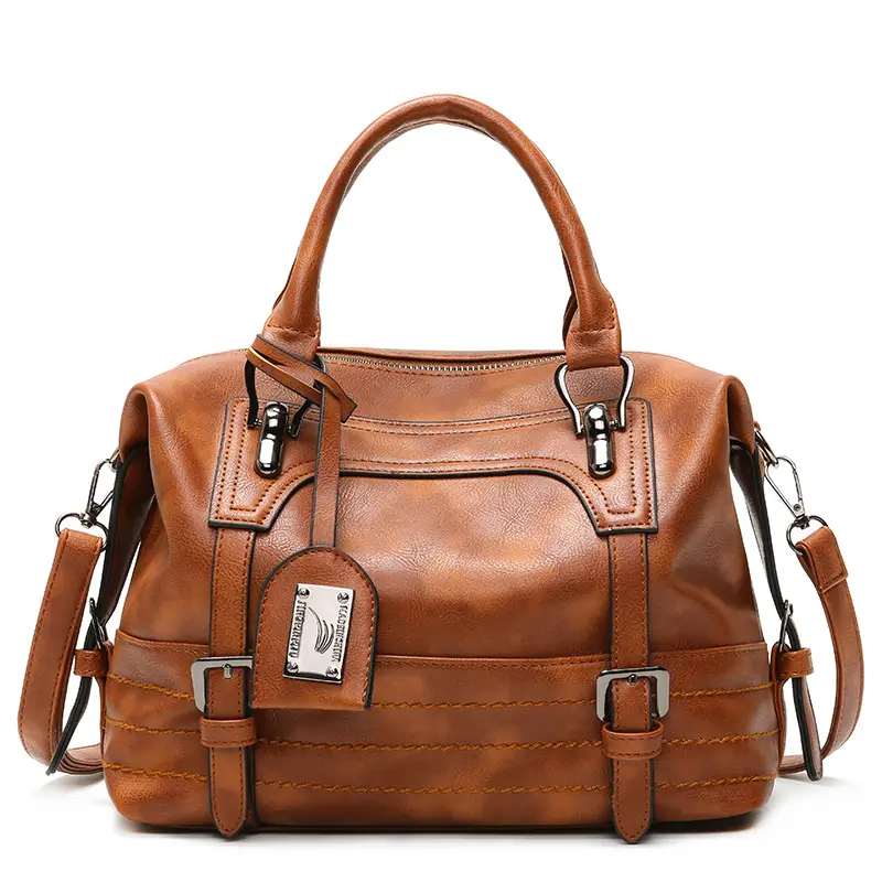 Top Handle Satchel Bag Women PU Leather Handbag Crossbody Purse with Multiple Pockets