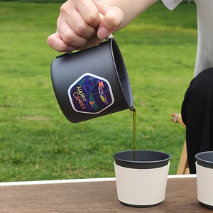 <span class=keywords><strong>Set</strong></span> per Caffè Pour Over, Confezione Nera, <span class=keywords><strong>Set</strong></span> Regalo Portatile per Campeggio, Accessori per Caffè a Goccia 60, Novità - Product Image 4