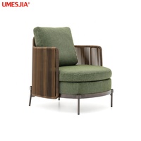 Moderne Meubles En Rotin Extérieur Patio Jardin Lotus Rotin canapé Chaise Chaise De Loisirs en acier inoxydable jambes en couleur Bronze
