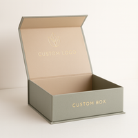 Boîte d'emballage en papier rigide recyclable magnétique avec logo personnalisé pour vernis à ongles huile cils soin de la peau cosmétique cadeau de luxe personnalisable