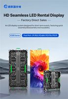Système de mur vidéo LED P2.6 3.91mm IP65 pour animation, écran incurvé intérieur pour location, exposition, scène