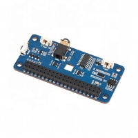 DA7212 I2S Audio HAT Tipo B para Raspberry Pi, Codificación/Decodificación Estéreo, Conectores de Altavoz Integrados, Admite un Procesamiento de Audio Enriquecido