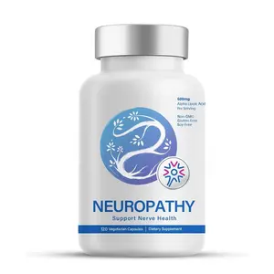 Soulagement de la douleur Neuropathie Nerf Health Mélange nutritionnel avec 600 mg d'acide alpha-lipoïque-Benfotiamine, périphérique, doigts de la main Jambes