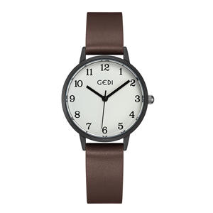 Nouvelle montre pour femme simple et élégante, étanche, bracelet en cuir, montre à quartz - Product Image 5
