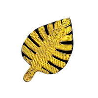 Badges en fil de bullion brodés à la main avec feuille d'or, design le plus récent, pour vêtements, logo de marque, patchs
