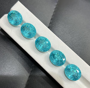 <span class=keywords><strong>Tormalina</strong></span> Colore Paraiba Taglio Ovale con Eccellente Qualità del Colore, Gemma Sciolta da 1-20 Carati, Pura come l'Occhio di un Angelo - Product Image 5