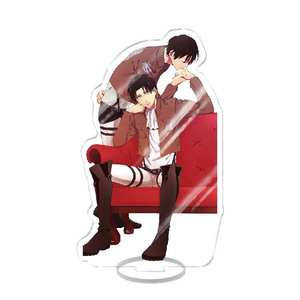 Shingeki No Kyojin Stand Modèle Poupée <span class=keywords><strong>Eren</strong></span> Jager <span class=keywords><strong>Mikasa</strong></span> Levi Ackerman <span class=keywords><strong>Armin</strong></span> Décor De Bureau Shingeki No Kyojin PVC Figure - Product Image 6