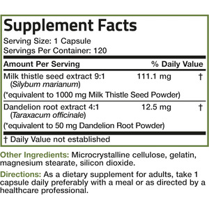 Complément alimentaire à base de plantes pour la détoxification du foie pour adultes, extrait de graines de chardon-Marie pour la protection du foie et les bienfaits antioxydants, capsules - Product Image 5