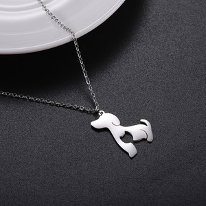 Nuove Collane di Alta Qualità in Acciaio Inossidabile, Design di Nicchia Creativo, Ciondolo a Forma di Gatto o <span class=keywords><strong>Cane</strong></span>, Vendita all'Ingrosso - Product Image 3