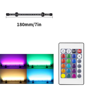 أضواء حوض السمك القابلة للغمر بالتحكم عن بعد RGB، إضاءة <span class=keywords><strong>LED</strong></span> قابلة للتعتيم ومقاومة للماء لأحواض الأسماك وأحواض السمك الزجاجية. - Product Image 1