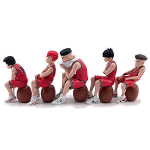 Figurines de collection de la série <span class=keywords><strong>Dunk</strong></span> Master Bucket, en PVC rouge classique, faites à la main, de style dessin animé, personnages des cinq tigres de Xiangbei - Product Image 4