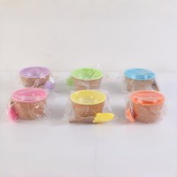 Tazón de Plástico Reutilizable con Logotipo Personalizado, Color Caramelo, con Cuchara, para Helado, Yogurt Congelado, Fiestas de Verano, Regalos