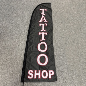 Bandera de Lámina al por Mayor para Promoción de Tiendas, Publicidad, Exhibición en Tiendas, Bandera sin Asta, Bandera de Pluma de Tamaño Personalizado, Bandera de <span class=keywords><strong>Barber</strong></span>ía - Product Image 3