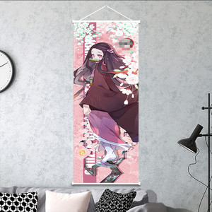 15 styles de bannières murales personnalisables avec des images de démons Kimetsu Kamado <span class=keywords><strong>Nezuko</strong></span> Kanroji, bannières murales suspendues, affiches, défilements muraux d'anime - Product Image 5