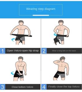 Penjepit pinggul kompresi Paha lengan Hamstring & selangkangan dukungan bungkus untuk Hip pereda nyeri otot Quad Sciatica - Product Image 3