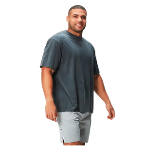 2024 camiseta Unisex de secado rápido de Color sólido con logotipo personalizado Camiseta de punto atlético de Fitness para Hombres Nuevo Diseño impresión Digital - Product Image 1